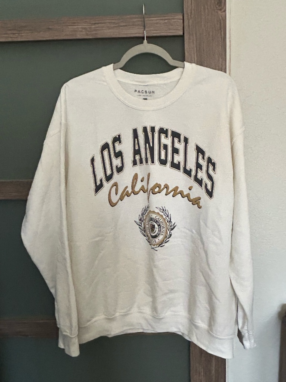PacSun | White Los Angeles Sweatshirt- Size L